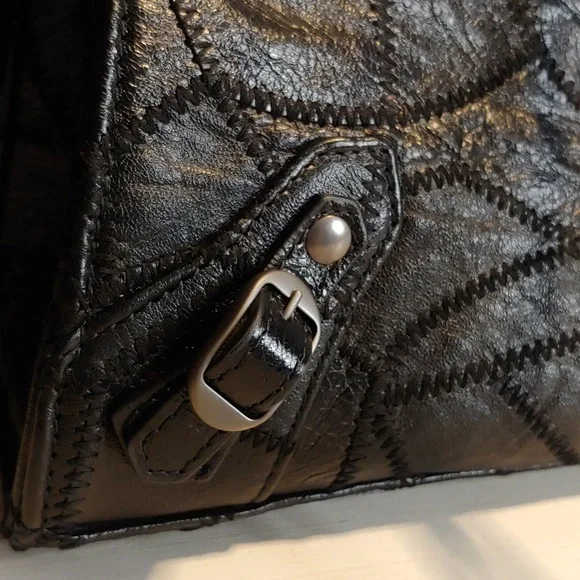 BALENCIAGA Neo Patchwork Classic City Shoulder Bag Black leather Balenciaga 🔥 - Picture 8 of 17